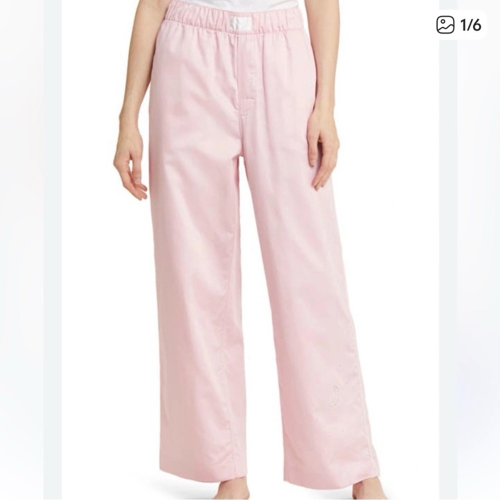 Skims Cotton Poplin Unisex Pajama Pants Sz large, like new - Picture 2 of 6
